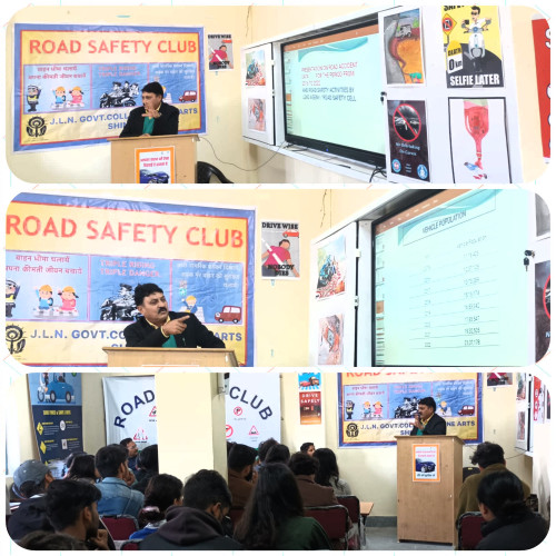 program on road safety organized by road safety club 22 & 23 March 2023